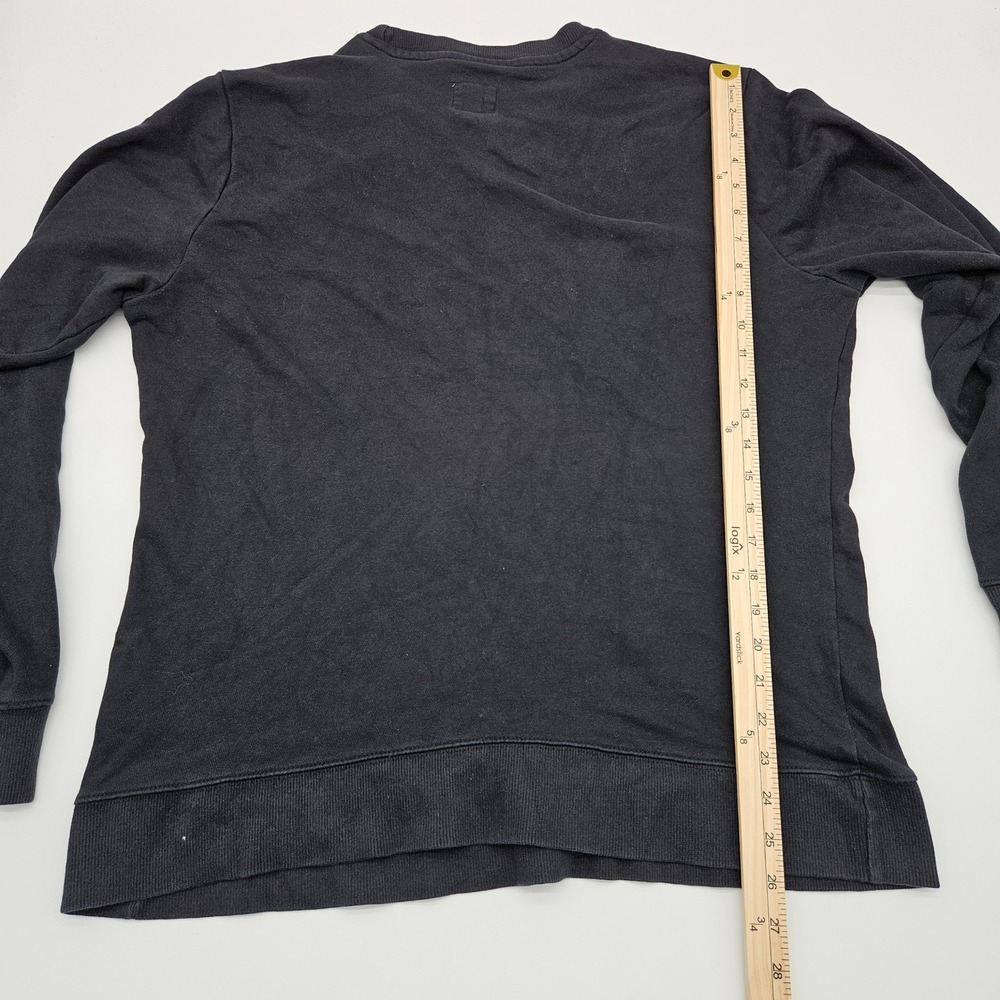 Champion Black Crewneck Sweatshirt‎ Mens Large Logo Spellout Casual Athleisure - Picture 5 of 7